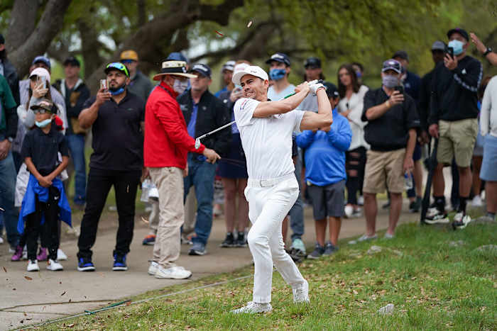 Camilo Villegas, pictured this year at the Texas Open, threw a monkey wrench into the inaugural playoffs.USA Today